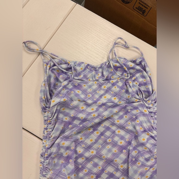 Floral Ruched Bodycon Mini Dress - Picture 7 of 9